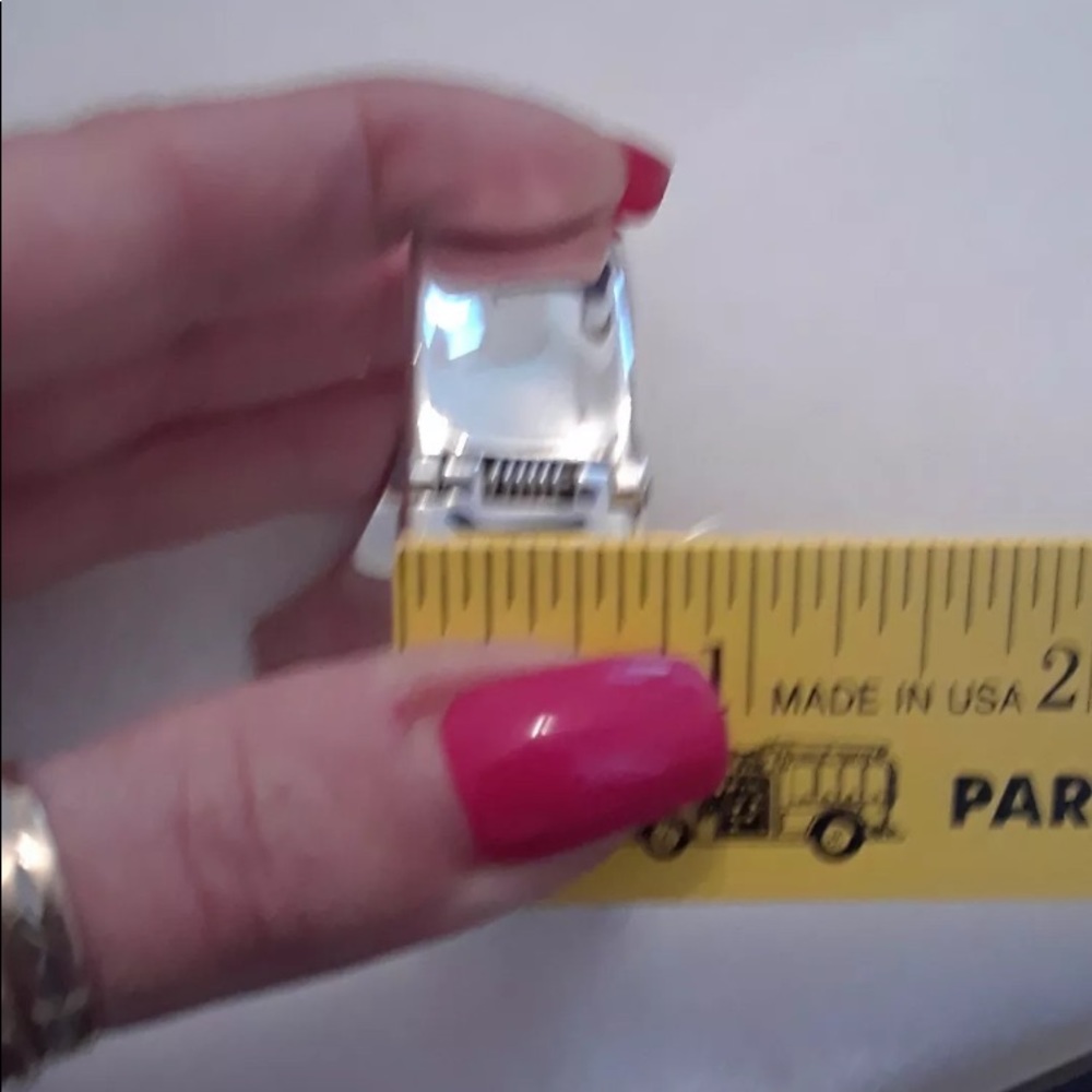 Vintage Sterling Silver Clamper Hinged Bracelet - Picture 12 of 16